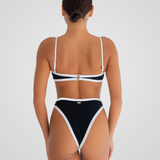 Elle Bikini Bottoms in Black + White