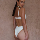 Aro Bikini Bottoms in Bone