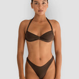 Gaia Bikini Top in Arabica