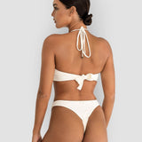 Deia Bikini Top in Bone