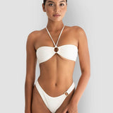 Deia Bikini Top in Bone