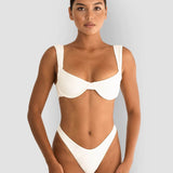 Underwire Bikini Top in Bone (Tie-back)