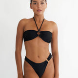 Deia Bikini Top in Jet